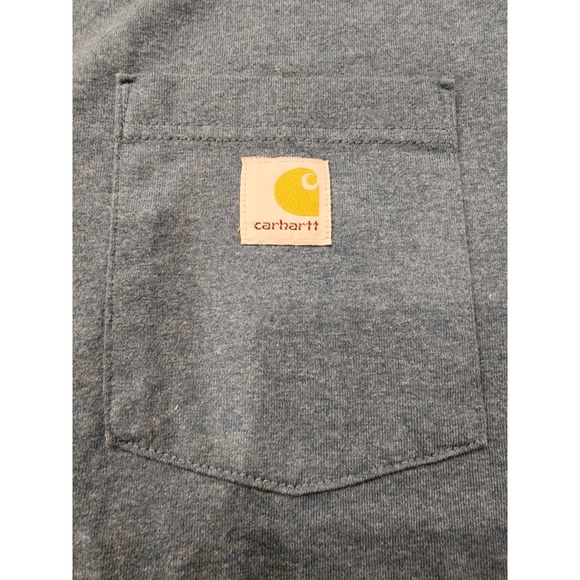 Carhartt Shirt Mens XL Blue Short Sleeve Pocket Original Fit Workwear - Picture 5 of 10